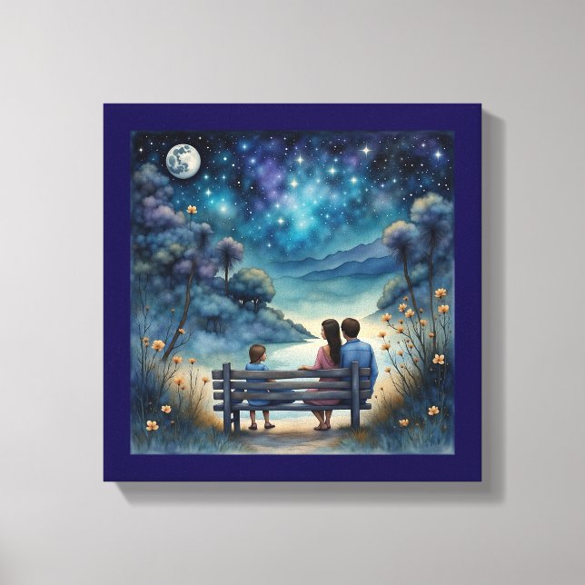Summer Night Love Canvas Print (Front)