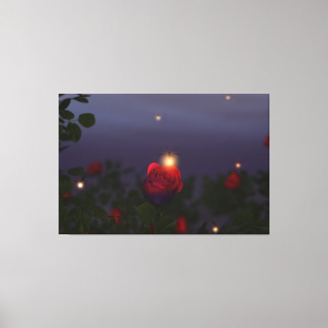 Summer Nightlights Canvas Print (Front)