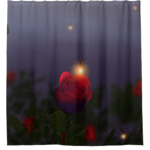Summer Nightlights Shower Curtain