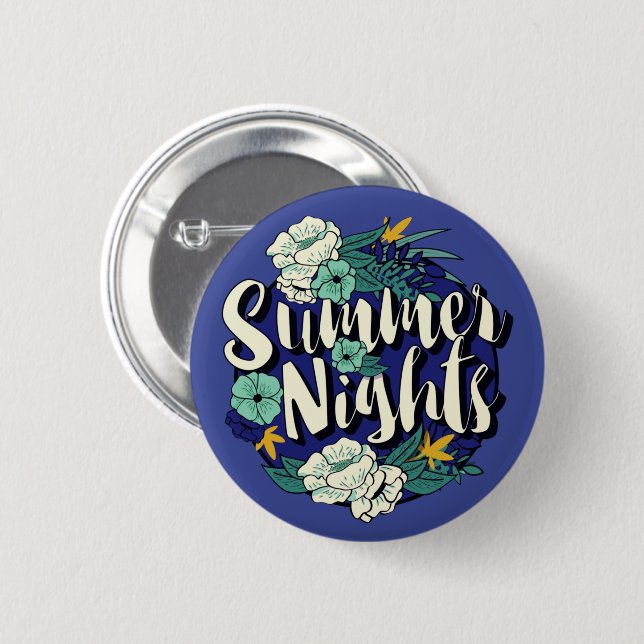 Summer Nights 2 Inch Round Button (Front & Back)