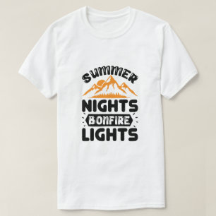 Summer Nights Bonfire Lights T-Shirt