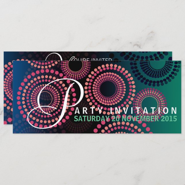 Summer Nights Fireworks Party Invitation (Front/Back)