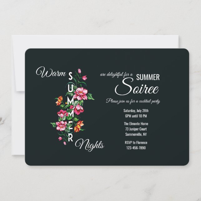 Summer Nights Invitation (Front)
