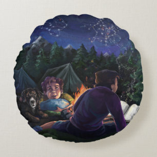 Summer Nights Round Pillow