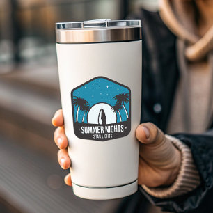 Summer Nights Star Light Camping   Die-Cut Sticker