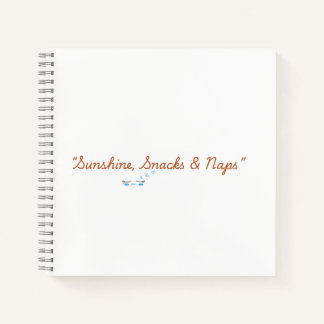Summer Notebook Sunshine Snacks And Naps Journal