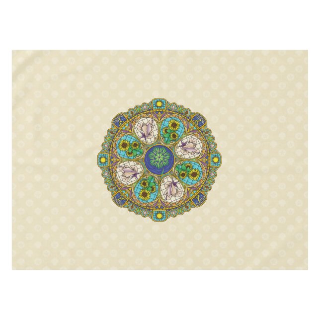 Summer Nouveau Tablecloth (Front (Horizontal))