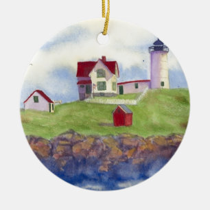summer nubble ceramic ornament