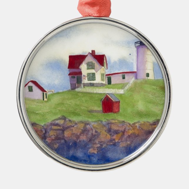 summer nubble metal ornament (Front)