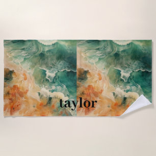 Summer Ocean Beach  Towel