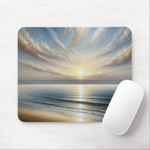 Summer Ocean Sunrise Mouse Pad