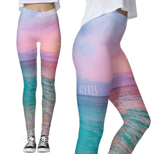 Summer Ocean Sunset Leggings
