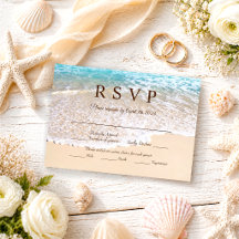 Summer Ocean Waves Tropical Beach Wedding
