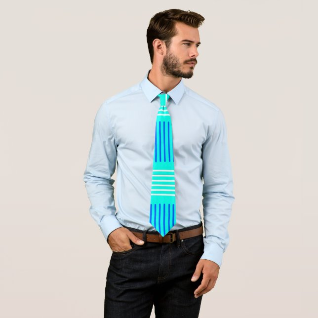 Summer Ocean Weave  Tie (In Situ)