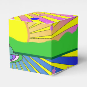 Summer of Love Colourful Psychedelic 60s 70s       Favor Box