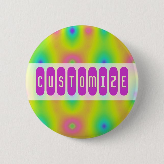 Summer of Tie Dyeing 2 Inch Round Button (Front)