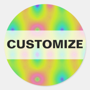 Summer of Tie Dyeing Classic Round Sticker
