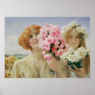 Summer Offering, Alma Tadema, Vintage Romanticism Poster