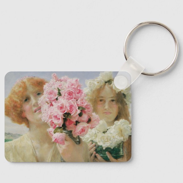 Summer Offering by Sir Lawrence Alma-Tadema Keychain (Front)
