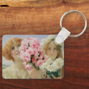 Summer Offering by Sir Lawrence Alma-Tadema Keychain