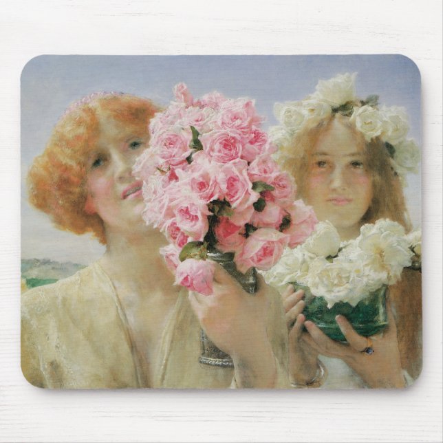 Summer Offering by Sir Lawrence Alma-Tadema Mouse Pad (Front)
