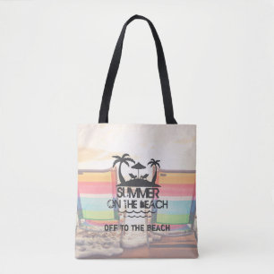 Summer on the Beach Personalized Tote Bag