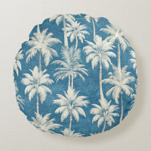Summer on the Beach Round Pillow