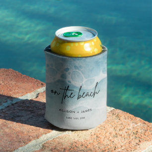 Summer On The Beach Wedding Favours Can Cooler