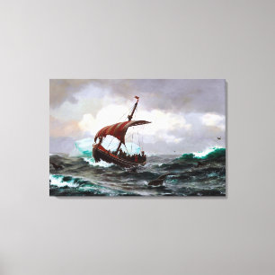 Summer on the Greenland Coast Circa Year 1000 Canvas Print