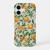 Summer Oranges Citrus Fruit Floral Pattern