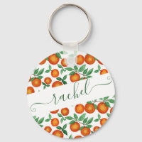 Summer Oranges Citrus Watercolor Fruit Pattern