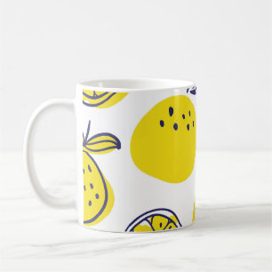 Summer Oranges: Stylish Fruit Pattern. Coffee Mug