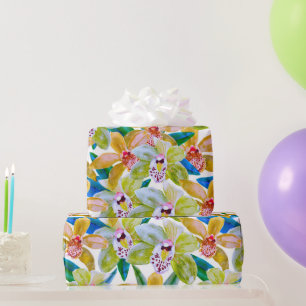 Summer Orchid Wrapping Paper