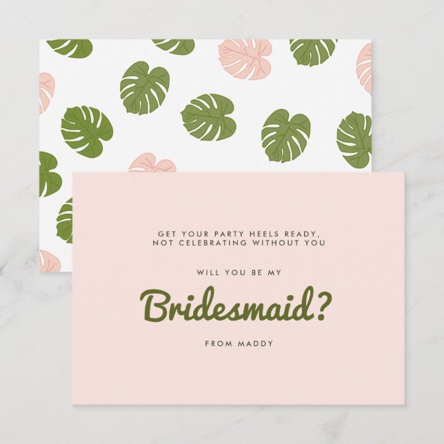 Summer Palm Invitation (Front/Back)