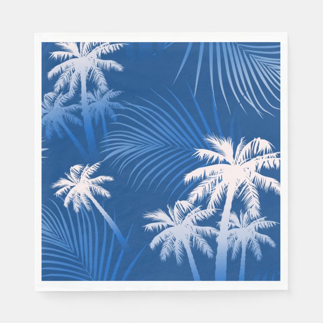 Summer palm trees napkin (Front)