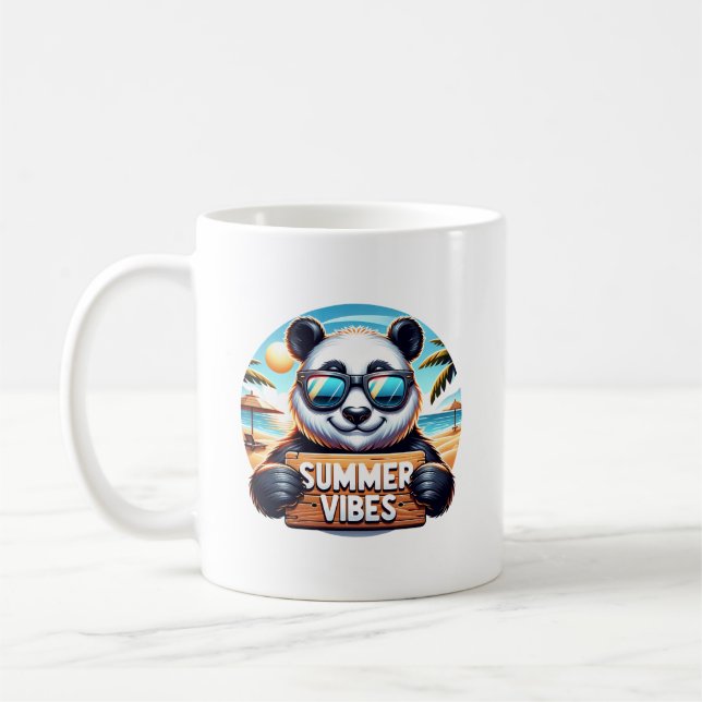Summer Panda Coffee Mug (Left)