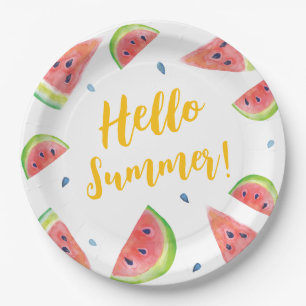 Summer paper plate