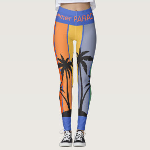 Summer PARADISE 2023 in Vintage Retro style T-Shir Leggings