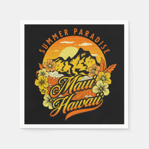 Summer Paradise, Maui Hawaii Napkin