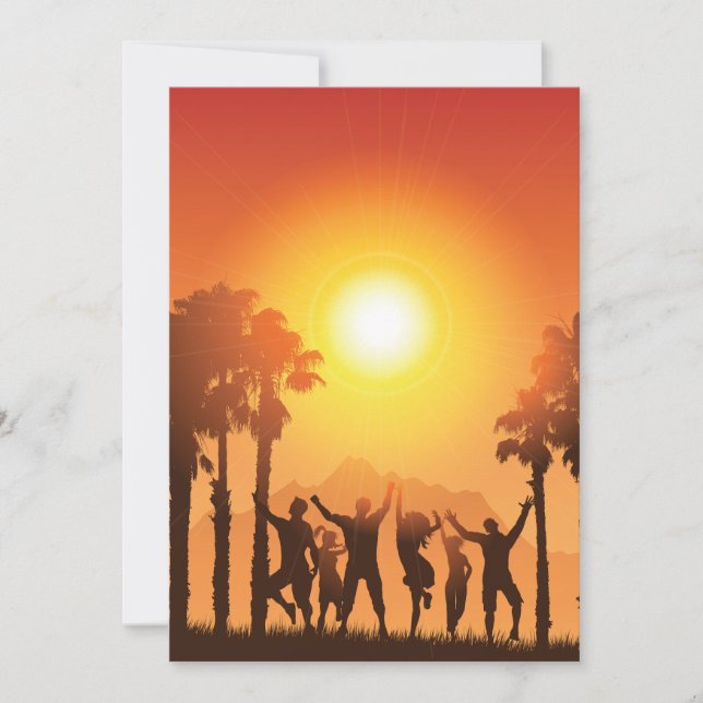 Summer Party Dancing Invitations (Front)