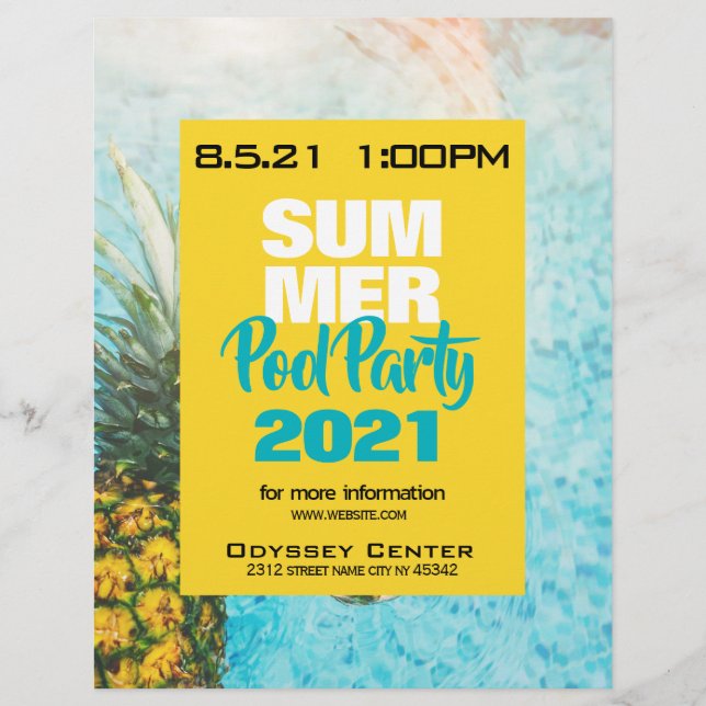 Summer Party Festival Flyer  (Front)