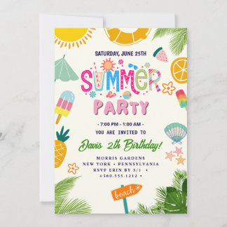 Summer Party Invitation