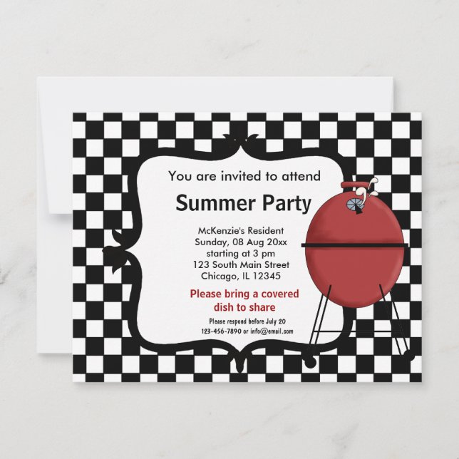Summer Party Invitation (Front)