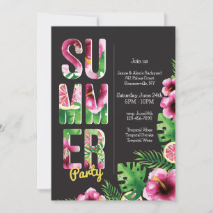 Summer Party  Invitation