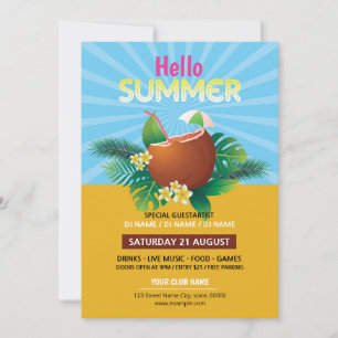 Summer Party Invitation Template