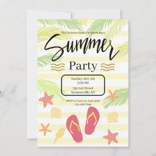 Summer Party Invitations