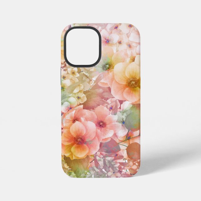 Summer Pastel Cosmos Pattern iPhone Case (Back)