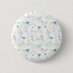 Summer pattern 2 inch round button