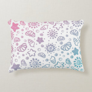 Summer pattern accent pillow