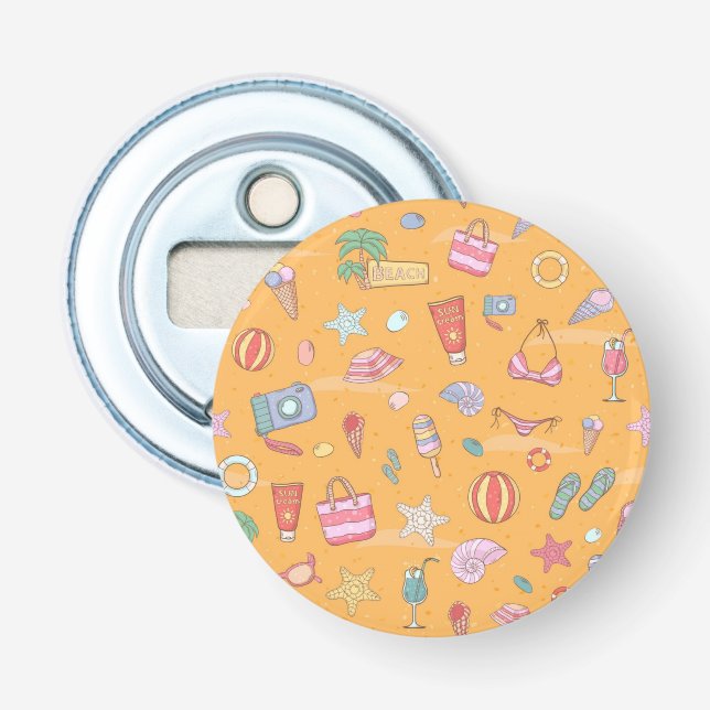 Summer pattern bottle opener (Front)